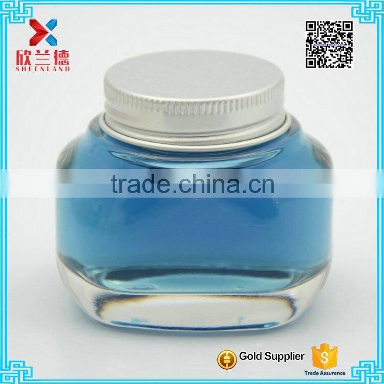 Wholesale 50ml Clear Ink Glass Bottle With Screw Cap