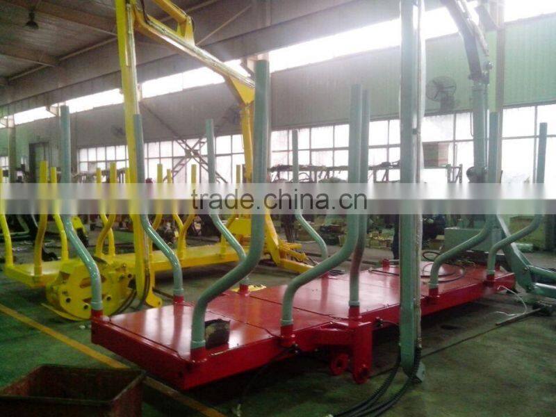 Hot sale in Canada!! 3 ton log/timber/wood trialer with telescopic crane