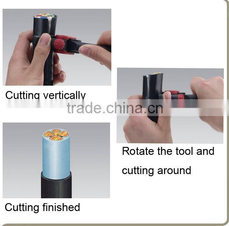 PG-5 ratchet cable stripper, circle cable stripping tool, cable knife plier