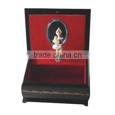 hand painted wood materials music box