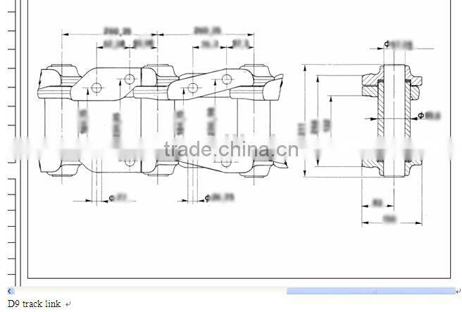 SK210 Kobelco Excavator shoe link assy YN60D00011FA