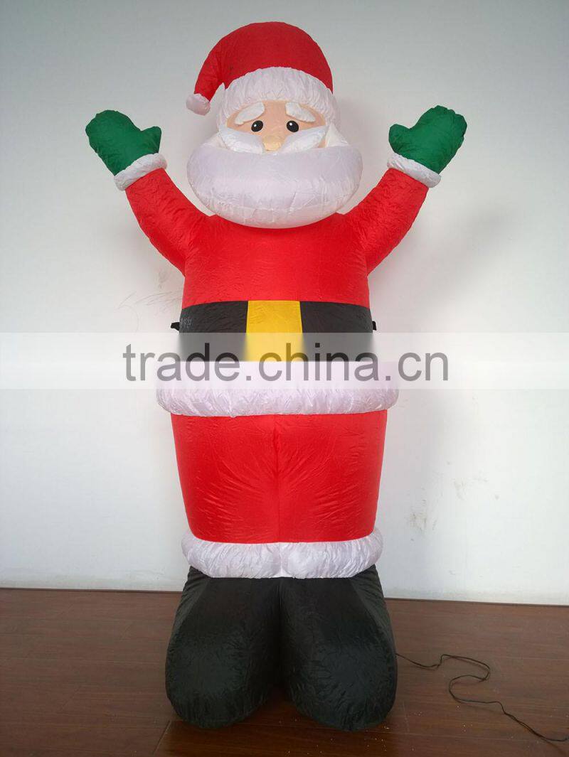 DJ-143R 8ft indoor outdoor led Santa Claus sofa inflatable christmas decoration