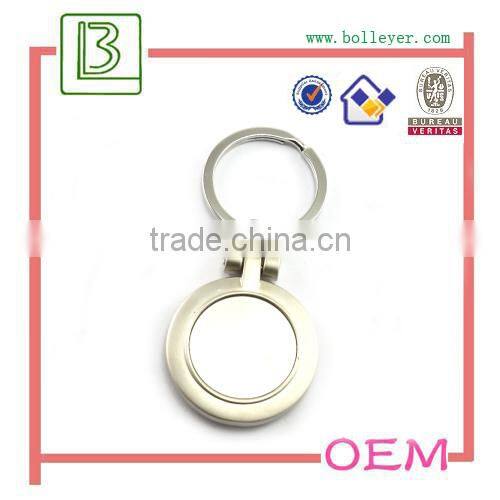 sublimation round logo keychain for advertising