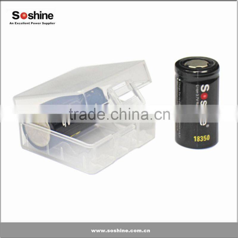 Authentic Lithium ion 3.7v 18350 high capacity battery 1100mm from Soshine