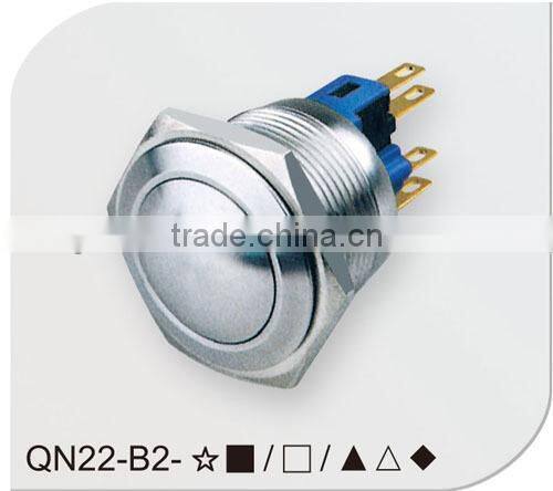 IP67round self-locking 22mm push button switch