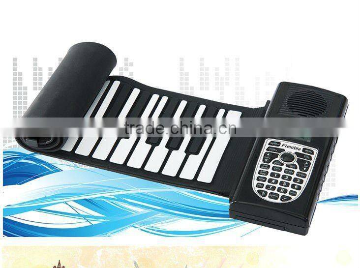 Musical instrument 88 keys roll up piano/foldable piano keyboard/flexible keyboard piano