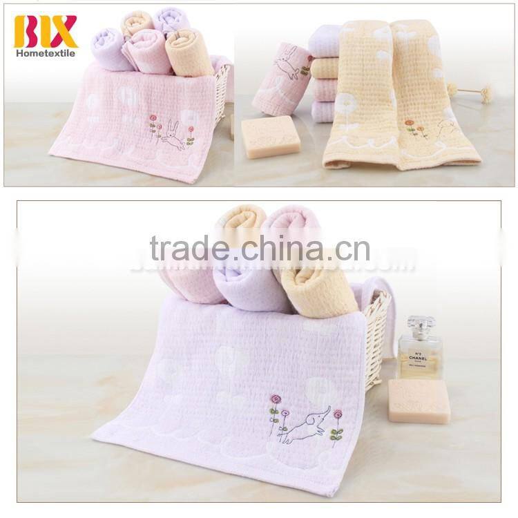 hebei textile Muslin Cotton Honeycomb gauze kids face towel