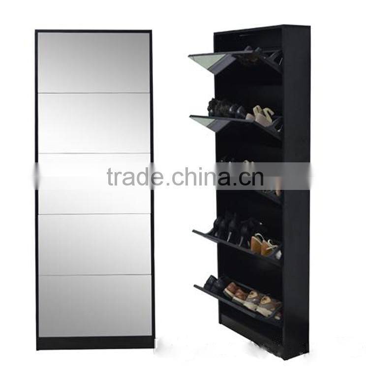 Bedroom Shoe Cabinet Soft Close Pull Out Shoe Rack with Movable Rack Double-layer Shoe Cabinet Fitting