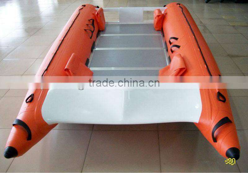 PVC/Hypalon material high speed Inflatable Boat Catamaran 330