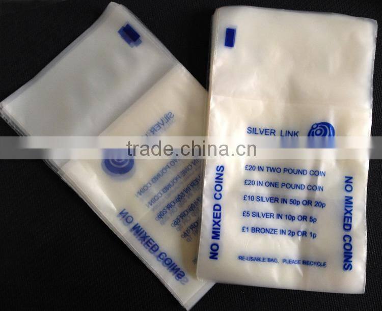 Yason plastic coin envelope coin pouch coin bag bank bag