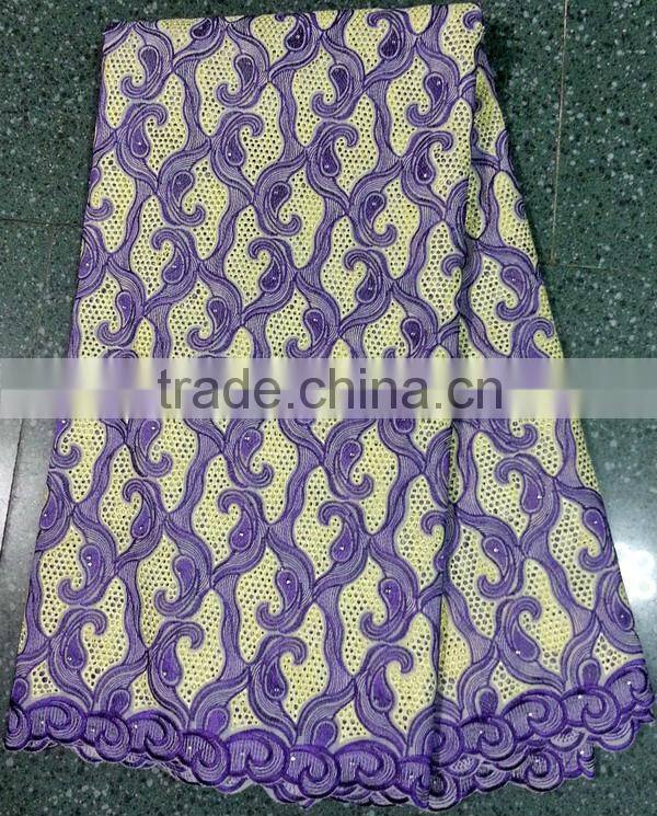high quality heavy cotton african lace