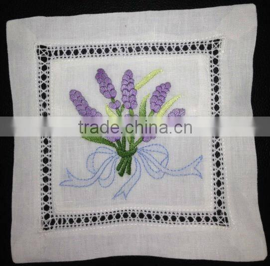 embroidery lavender bag