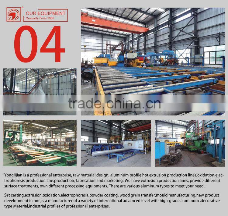 Aluminium profile sliding wardrobe door frame system