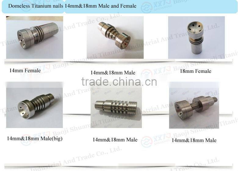 price for highly educated smoking accessories grade 2 domeless titanium nails gr2 female smoking titanium nail for smoking