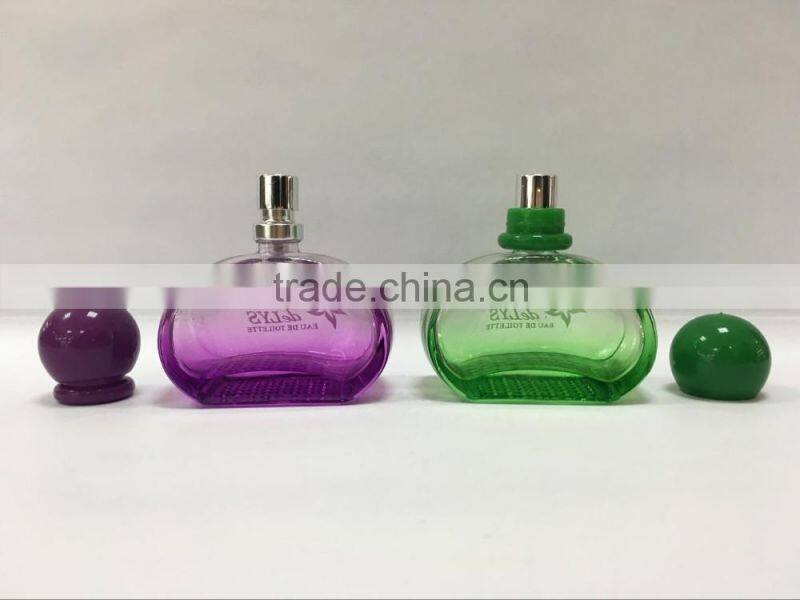 50ml Half Round Perfume Glass Bottle with Round Cap
