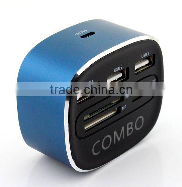 gift item multi functions usb combos usb 2.0 hub with card reader