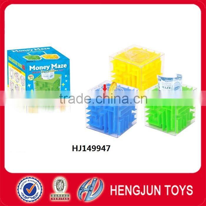 high quality plastic money maze toy saving bank