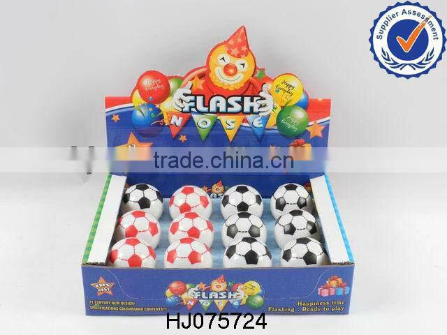 promotion plastic toys flash clown nose toys 12pcs