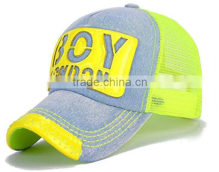 Summer Denim Mesh Sun-proof Breathable Couple Cap Hat