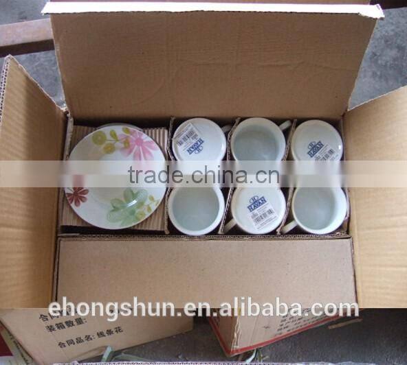 Wholesale bulk tea cup and saucer sets ceramic tableware