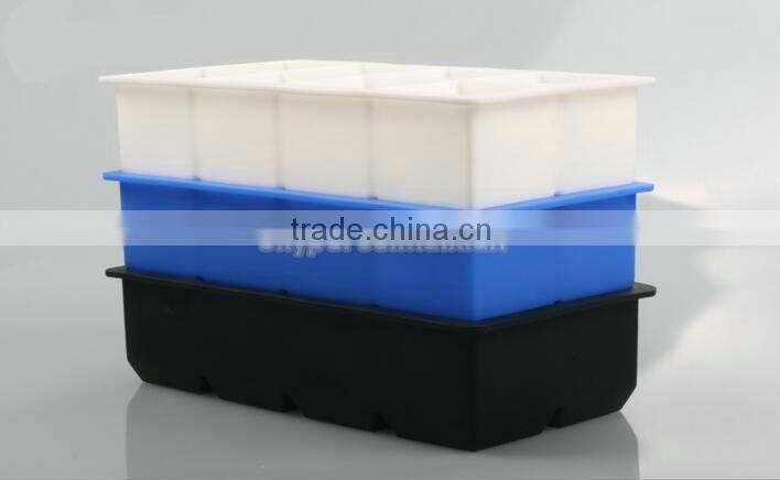 CUBED ICE Maker Large Cube Square Tray Molds Whiskey Ball Cocktails Silicone Big