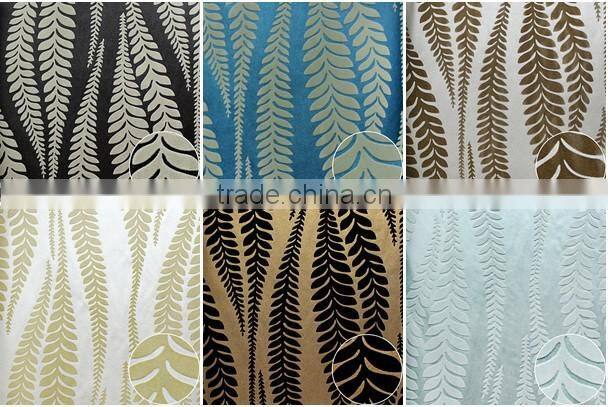 Tulai modern design purple flocked wallpaper