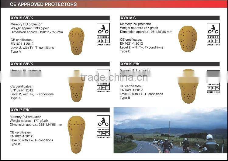 CE approved insert knee pad protection for motorcycle pants