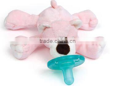 Plush animal pacifiers/Baby Silicone Pacifiers/Plush Animal Baby Nipples