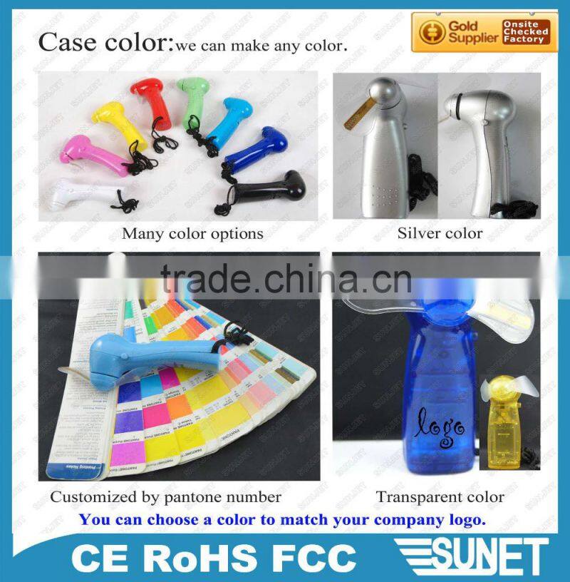 New 2016 portable Logo printing LED hand fan