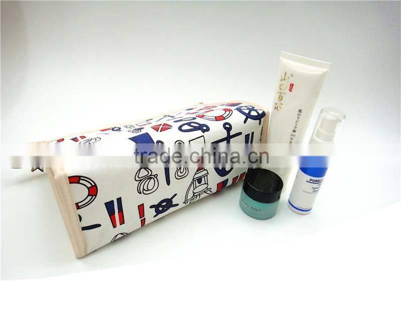 Promotional canvas cosmetic travel bag made in Guangzhou China