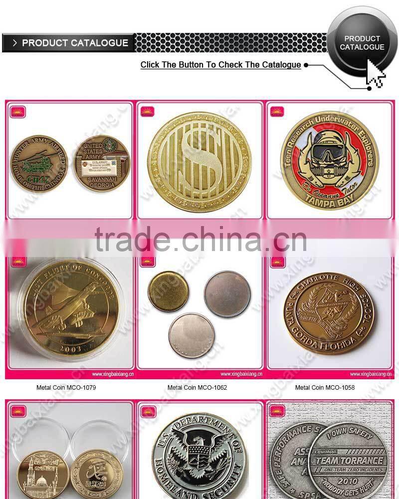 custom metal souvenir 3d zinc alloy coin for marine corps