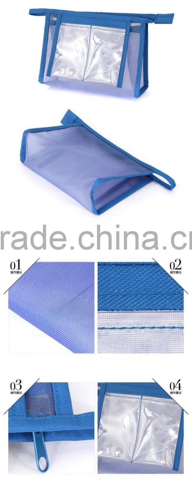 Wholesale newest fashionable cheap mesh make up cosmetic bag GW810
