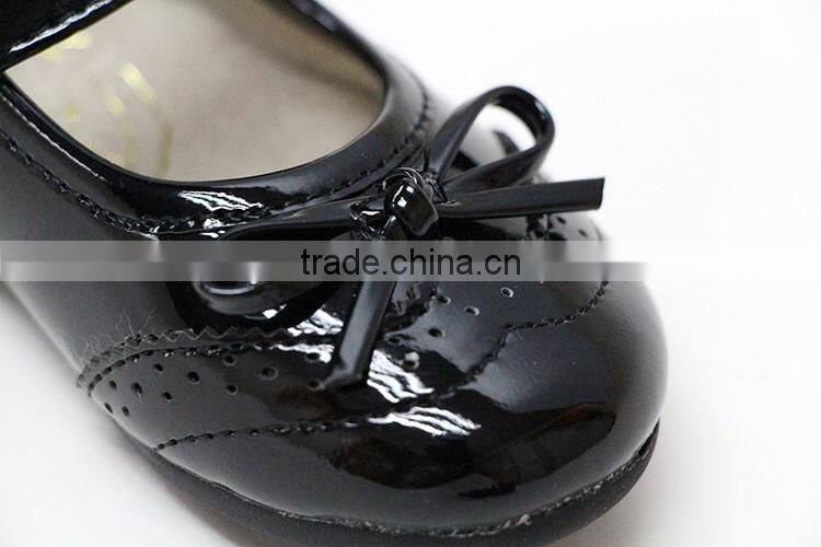 Professional non slip healthy black student school shoes handmade shoe