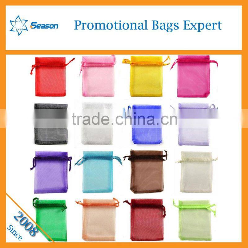 Customized Printed Personalized Organza Bag Wholesale Cheap Draw String Bags tea bag