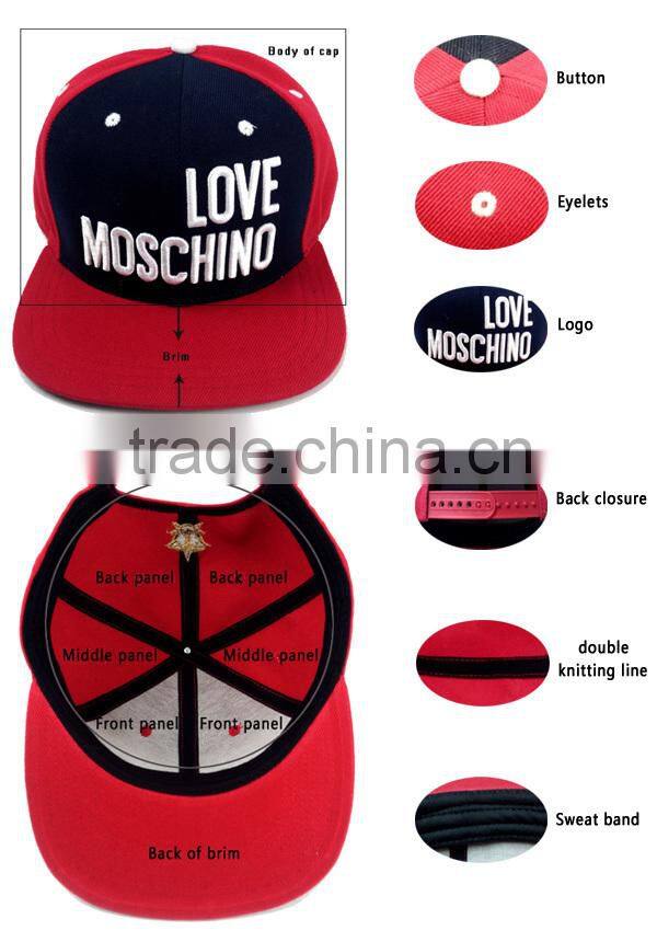 2015 Custom Design Fashion Blue And White Fedora Hat