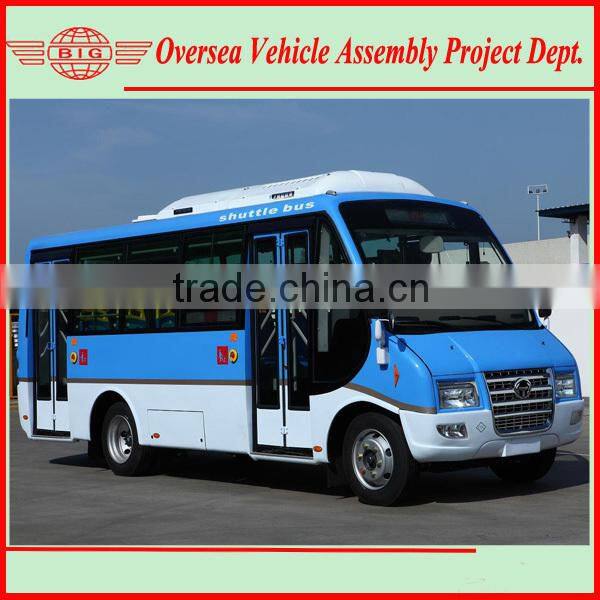 assemble the feeder bus with knocked-down parts in local Nigeria