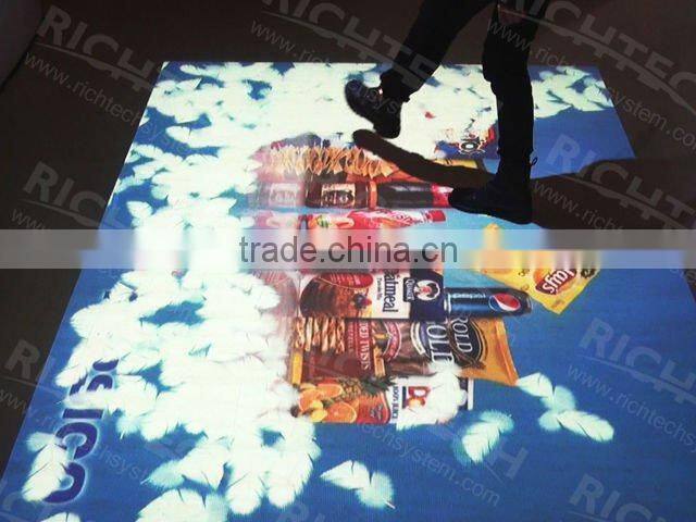 RichTech interactive outdoor floor with led system for display and event