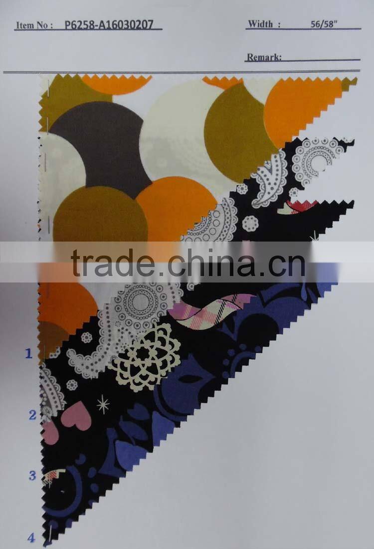 women cotton printed shirting fabrics stocklot P634-A16030215