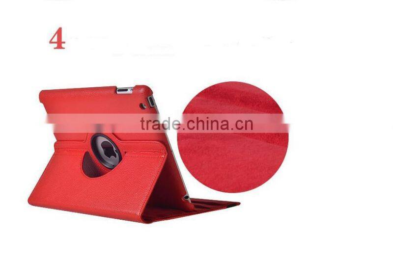 For ipad mini Leather Case/for ipad cover skin stand case smart cover 360 degree rotating leather case for ipad mini