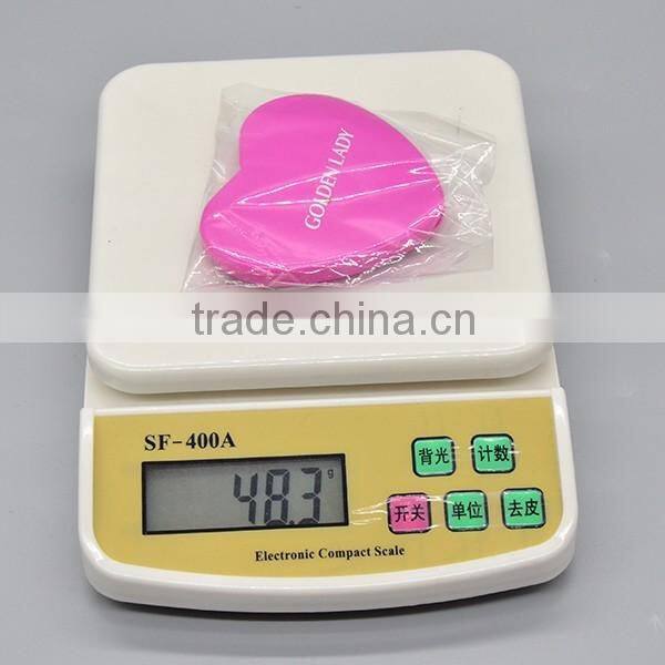 Heart shaped wedding gift hand mirror