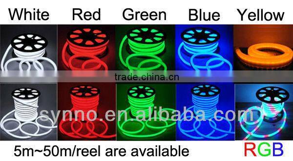 festival lighting AC85-265V RGB 220V neon rope CE ROHS christmas decorative light