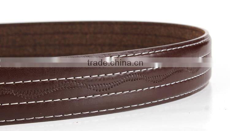 Factory sale lowest price men genuine leather with PU belt