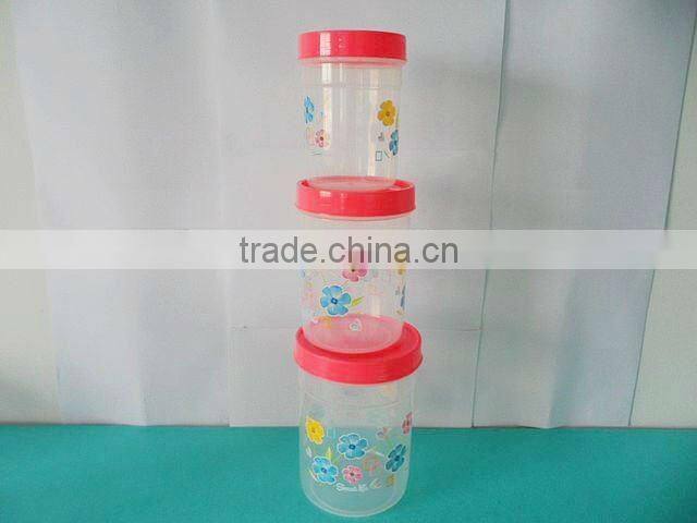 4pcs/set plastic PP candy canister set