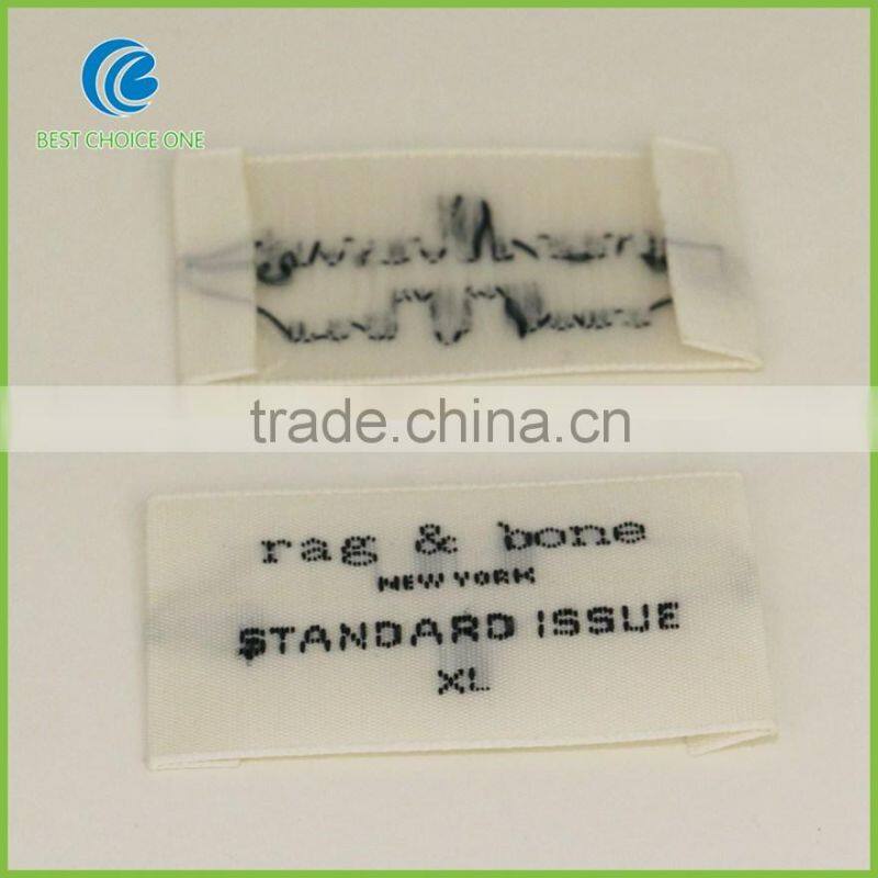 Merrow Border Garment Woven Label Computerized Damask Neck Label