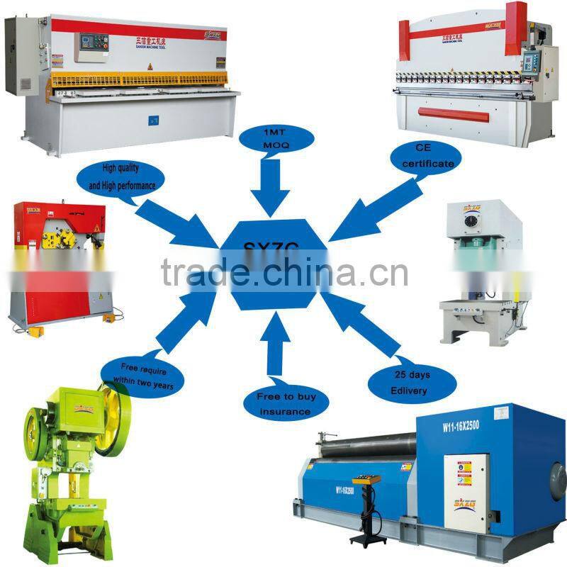 Hydraulic press brake machine for bending metal plate