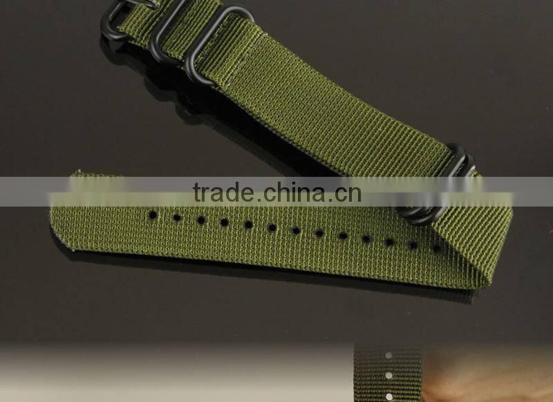 Infantry Luxury Zulu 22mm Army Green Nylon Watch bands