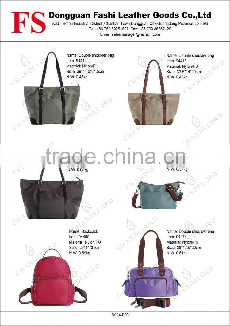 2016 Factory exporter wholesale women nylon backpack ladies