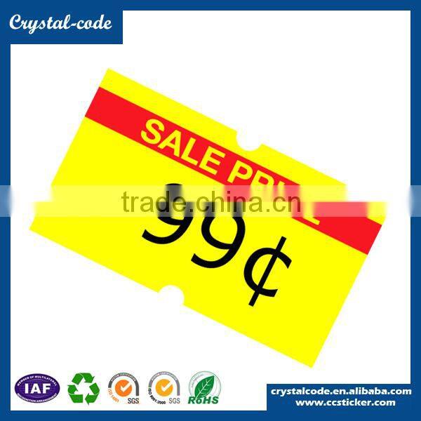 Semi-gloss thermal paper supermarket price label