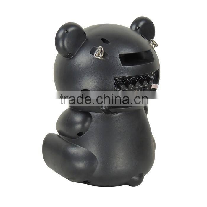 willico hot sale!!! mini bear plastic portable bluetooth speaker with fm usb light