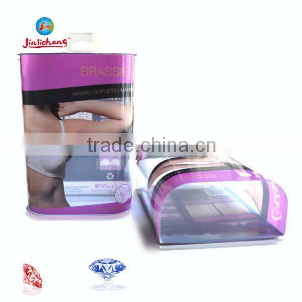 Plastic column box Packaging with lid for underware